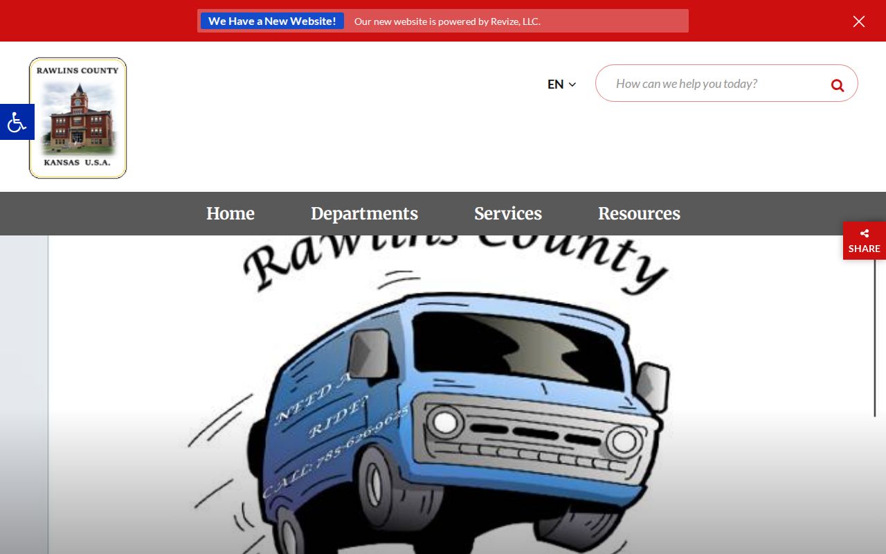 Rawlins County Public Transportation information for a prearranged ride