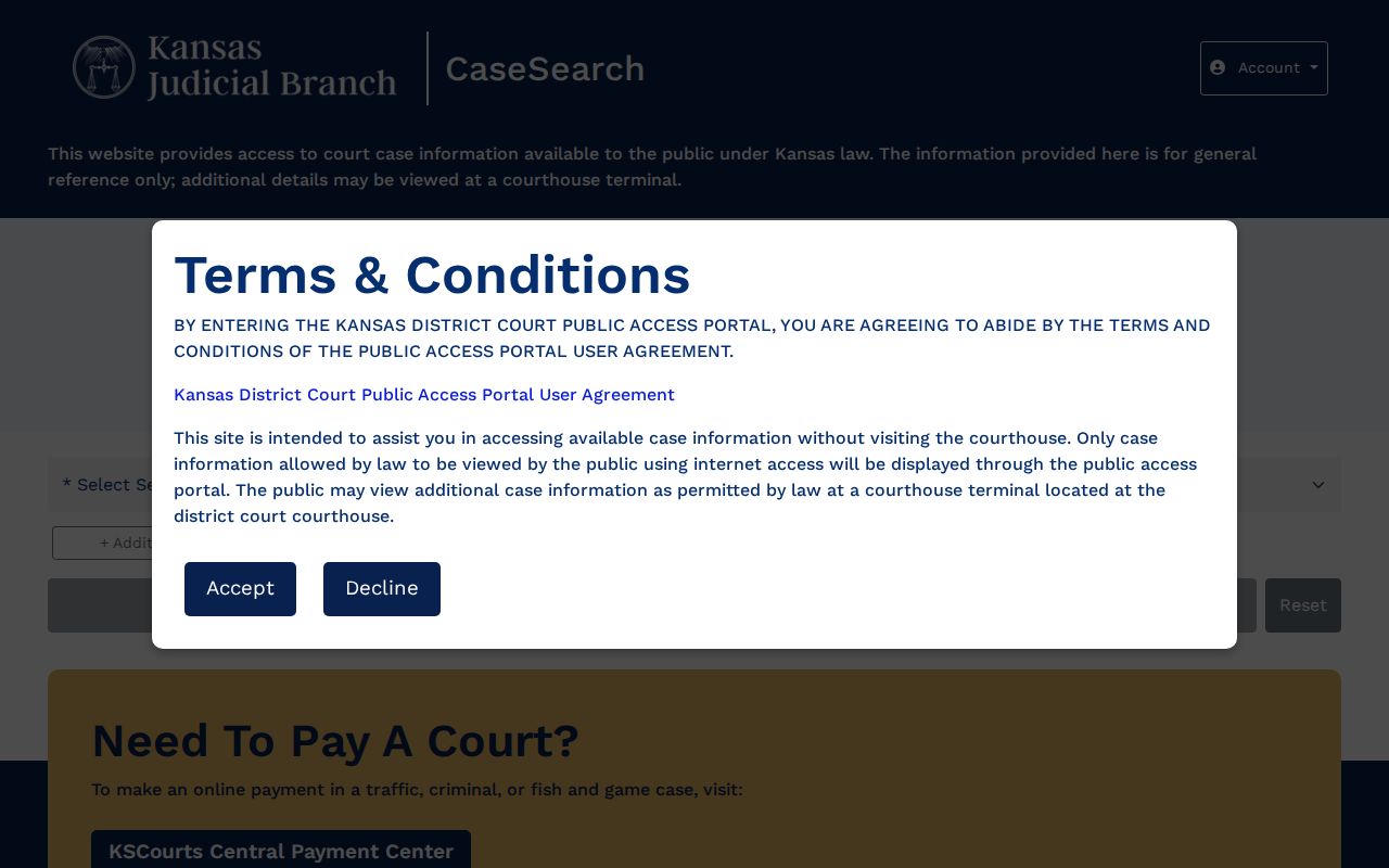 Kansas court search for Rawlins County release records